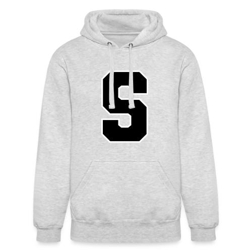 Varsity Letter S Collegiate Alphabet Art - Unisex Heavyweight Hoodie