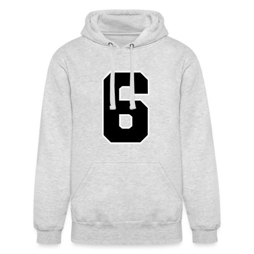 Varsity Number 6 Sports Font - Unisex Heavyweight Hoodie