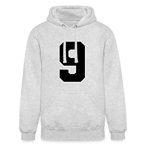 Varsity Number 9 Athletic Font - Unisex Heavyweight Hoodie