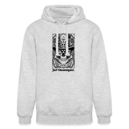 Salty Shamrock Skull T-Shirt - Unisex Heavyweight Hoodie
