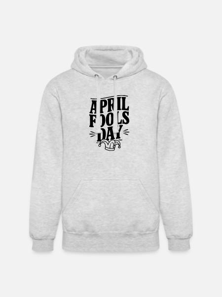 April Fools Day - Unisex Heavyweight Hoodie - ash gray