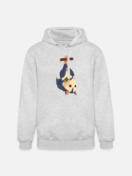 Cute opossum 1 1 - Unisex Heavyweight Hoodie - ash gray