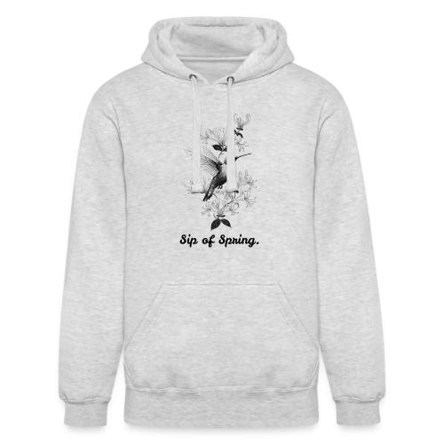 Hummingbird T-Shirt, Honeysuckle Vine - Unisex Heavyweight Hoodie