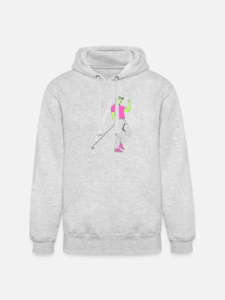 Weekend_Warrior_Golf - Unisex Heavyweight Hoodie - ash gray