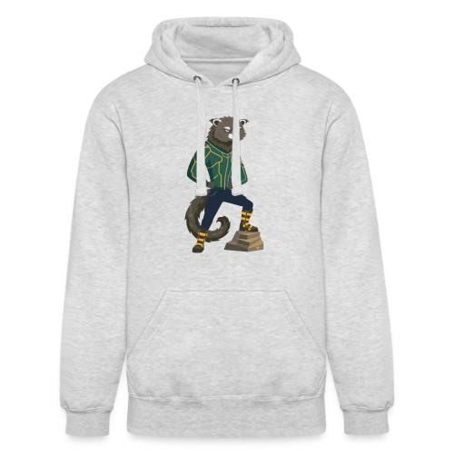 Raccoon Ranger in Neon Armor - Unisex Heavyweight Hoodie