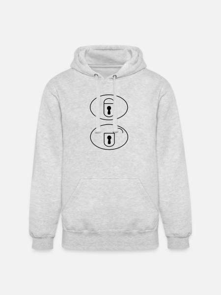 Car Remote Control Buttons - Unisex Heavyweight Hoodie - ash gray