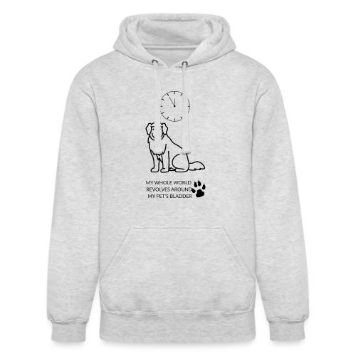 My Pet's Bladder World T-Shirt | Funny Dog/Cat Own - Unisex Heavyweight Hoodie