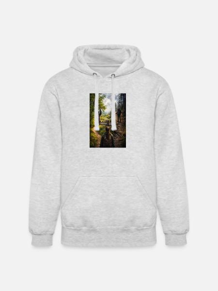 Choose the bear - Unisex Heavyweight Hoodie - ash gray