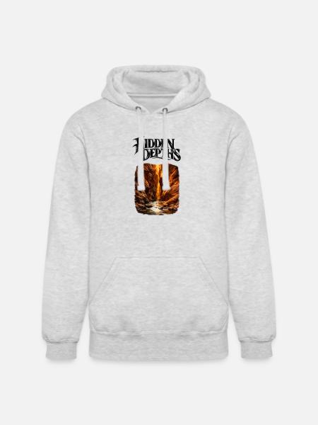 Hidden Depths Canyon Glow - Unisex Heavyweight Hoodie - ash gray