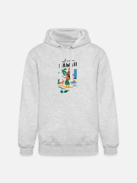 Hawaii Adventure Summer Tee - Unisex Heavyweight Hoodie - ash gray
