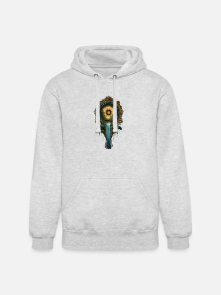 Golden Sun portal  - Unisex Heavyweight Hoodie - ash gray