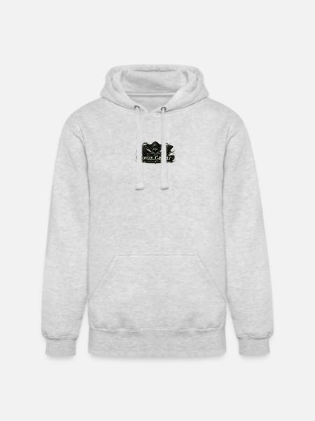 Lovely Grizzly Twitch Logo - Unisex Heavyweight Hoodie - ash gray