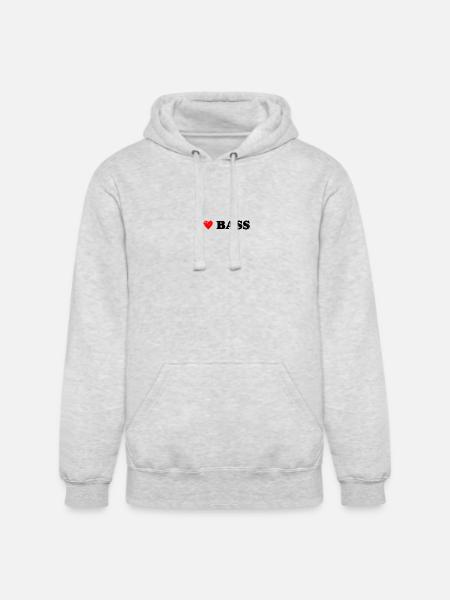 TwoTone Heart Glow - Unisex Heavyweight Hoodie - ash gray