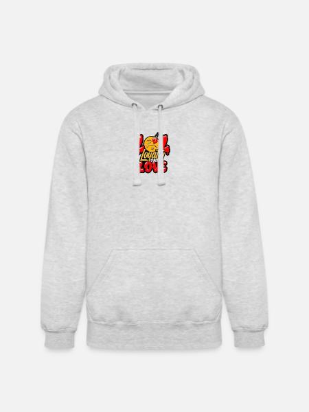 Loyalty Over Love Emblem - Unisex Heavyweight Hoodie - ash gray