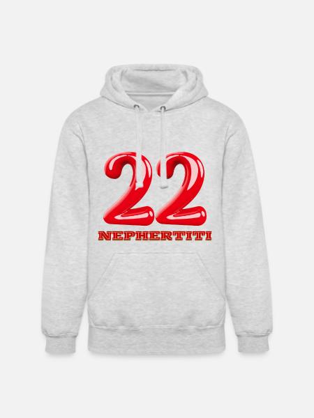 Nefertiti - Unisex Heavyweight Hoodie - ash gray