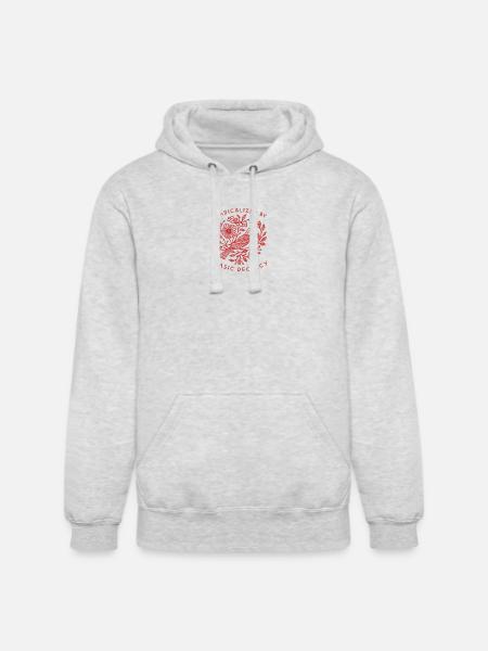 Radicalized-by-basic-decency - Unisex Heavyweight Hoodie - ash gray
