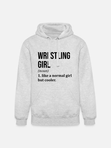 Wrestling Wrestling Wrestling - Unisex Heavyweight Hoodie - ash gray