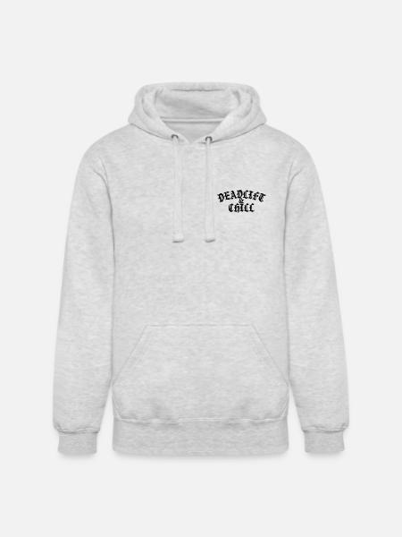 Deadlift and Chill - Unisex Heavyweight Hoodie - ash gray