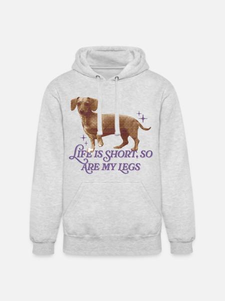 Life Is Short  - Unisex Heavyweight Hoodie - ash gray