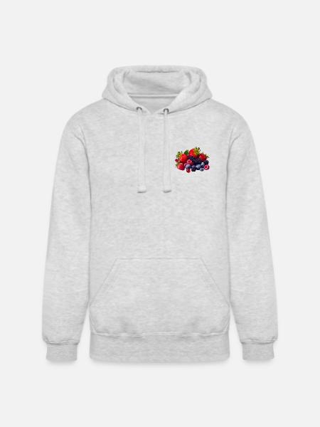 Berries - Unisex Heavyweight Hoodie - ash gray