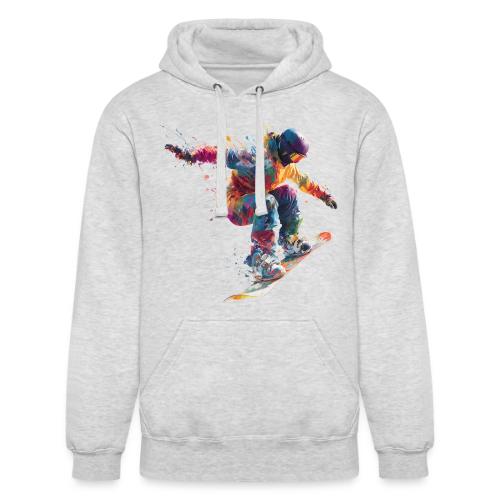 Snowboarding: Frozen Flight - Unisex Heavyweight Hoodie