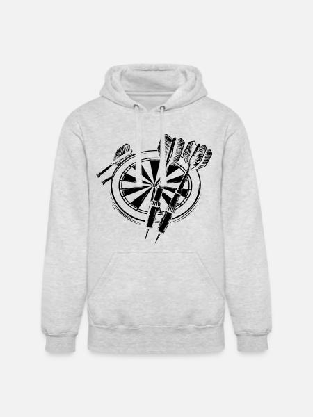 Darts - Unisex Heavyweight Hoodie - ash gray