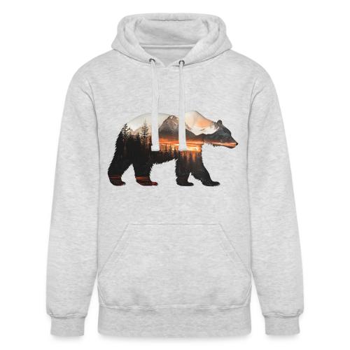 Canada Bear: fiery tones - Unisex Heavyweight Hoodie