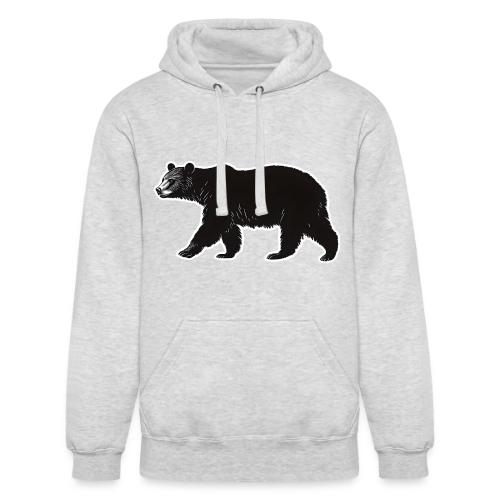 Midnight Black Bear - Unisex Heavyweight Hoodie