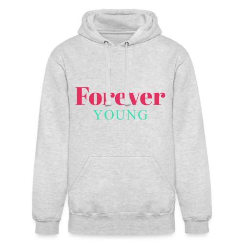 Forever Young Typography Design - Unisex Heavyweight Hoodie
