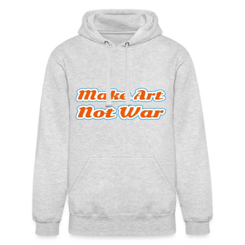Make Art Not War — Peaceful Creativity Script - Unisex Heavyweight Hoodie