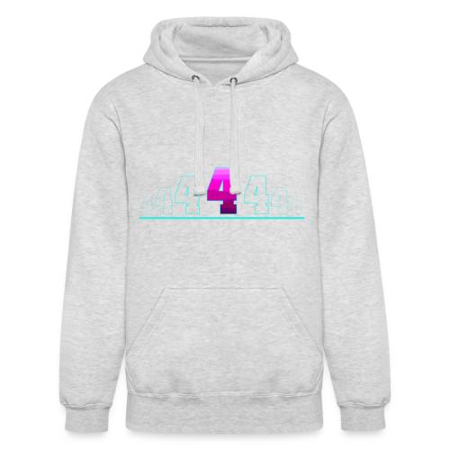 Number 4 in Magenta: Varsity Font - Unisex Heavyweight Hoodie