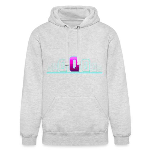 Letter Q – Capital Varsity Alphabet Monogram - Unisex Heavyweight Hoodie
