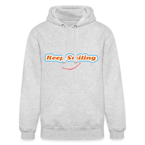 Keep Smiling Positive Vibes Graphic - Unisex Heavyweight Hoodie