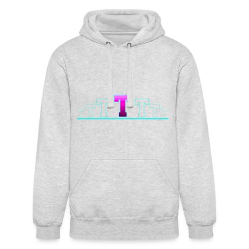 Letter T – Capital Varsity Alphabet Monogram - Unisex Heavyweight Hoodie