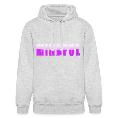 Mindful Typography Minimalist Design - Unisex Heavyweight Hoodie