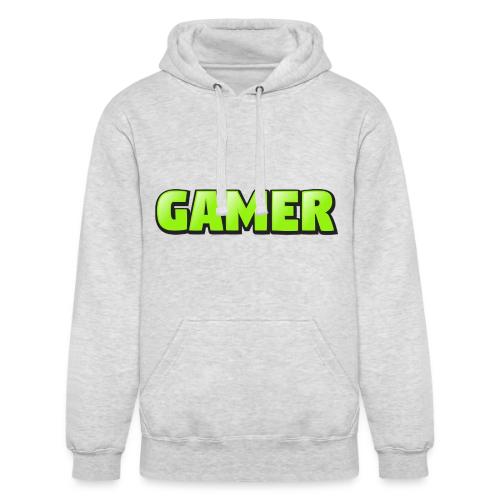 Gamer Neon Green Gaming Logo Design - Unisex Heavyweight Hoodie