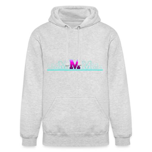Letter M – Capital Varsity Alphabet Monogram - Unisex Heavyweight Hoodie