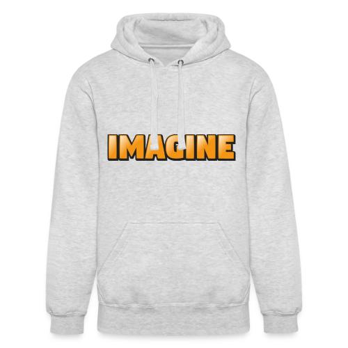 Imagine Word Art – Creative Gradient Design - Unisex Heavyweight Hoodie