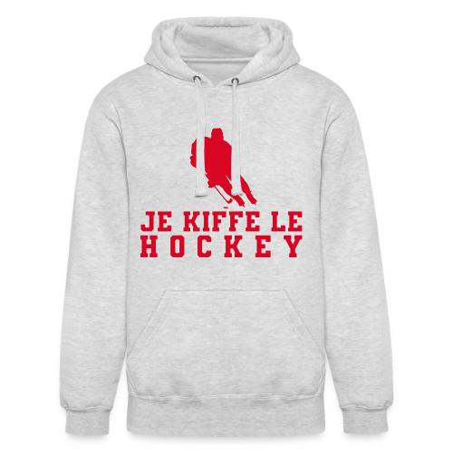 I love hockey - Unisex Heavyweight Hoodie