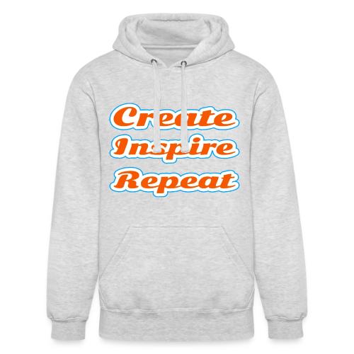 Create, Inspire, Repeat — Artist Life Script - Unisex Heavyweight Hoodie