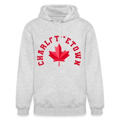 Charlottetown with maple leaf - Unisex Heavyweight Hoodie