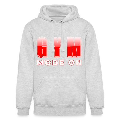 Gym Mode On Fitness Typography Design - Unisex Heavyweight Hoodie