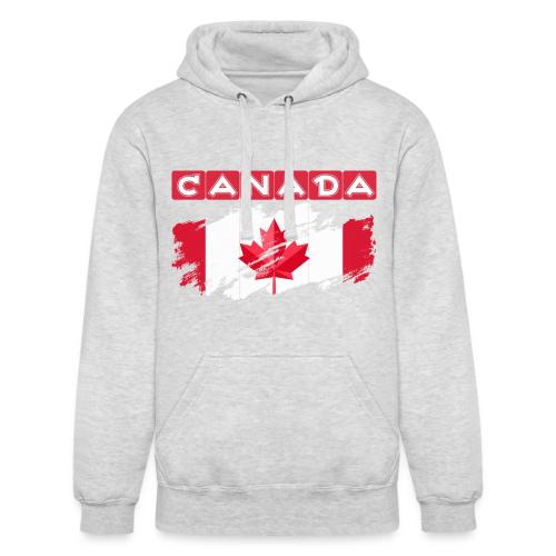 Canada, Inspired by the Canadian flag - Unisex Heavyweight Hoodie