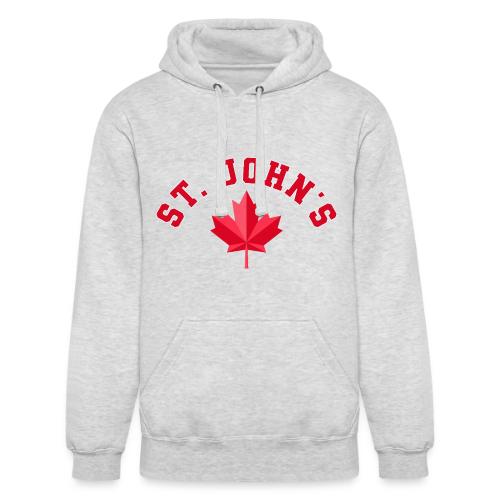St. John's with maple leaf - Unisex Heavyweight Hoodie