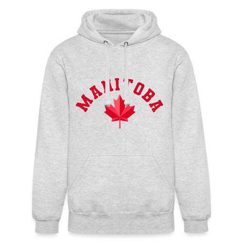 Manitoba with maple leaf - Unisex Heavyweight Hoodie