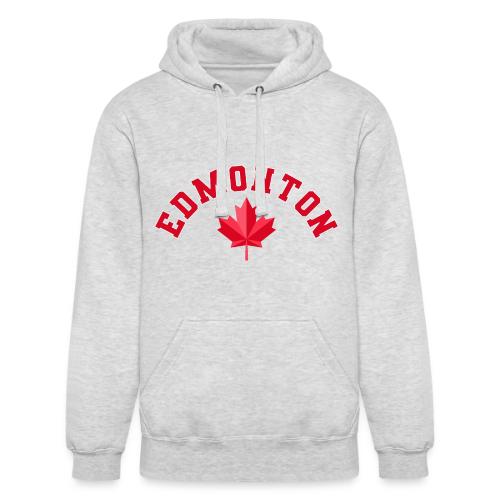Edmonton with maple leaf - Unisex Heavyweight Hoodie