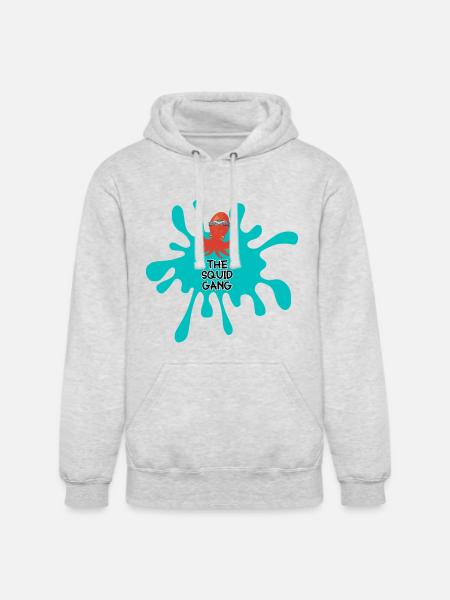 SquidGang merch - Unisex Heavyweight Hoodie - ash gray