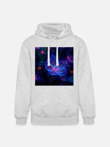 Translucent Blue - Unisex Heavyweight Hoodie - ash gray