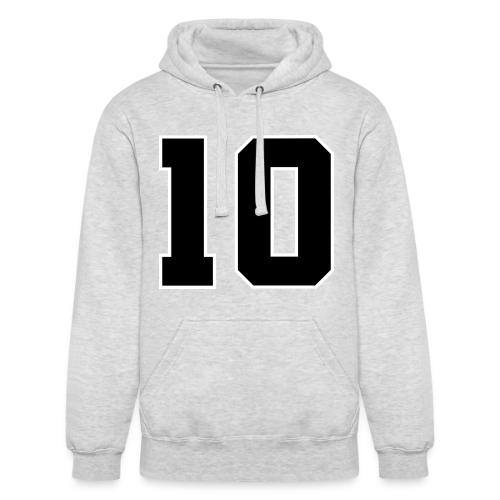 Varsity Number 10 Athletic Design - Unisex Heavyweight Hoodie