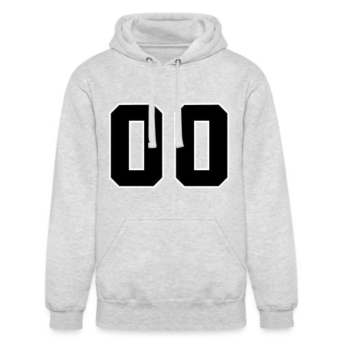 Varsity 00 Athletic Number Design - Unisex Heavyweight Hoodie